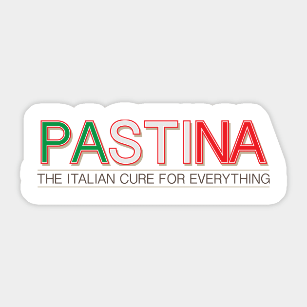 Pastina the Italian cure for everything Sticker by Estudio3e